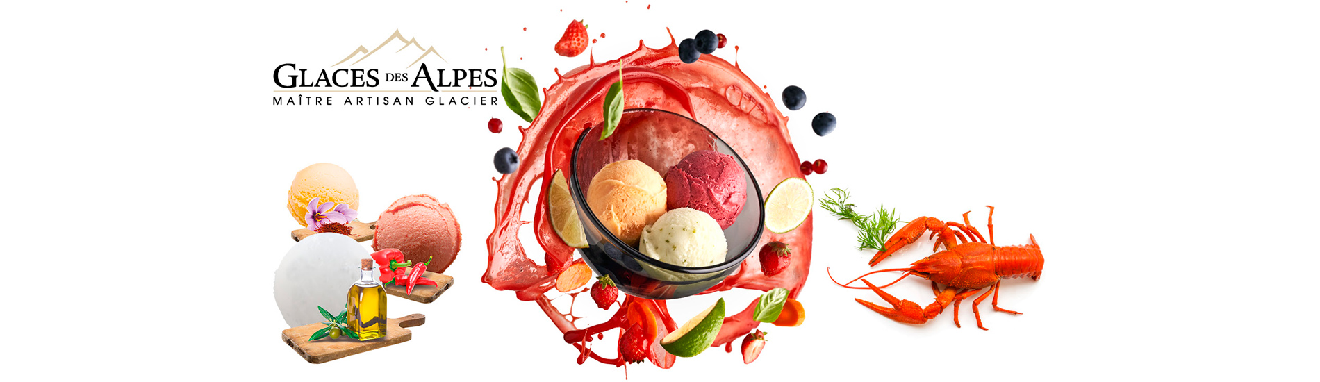 glaces des alpes